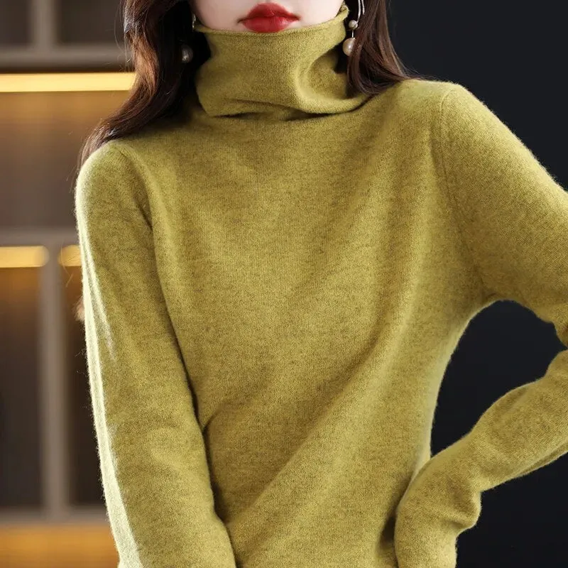 100% Pure Wool Cashmere Sweater Knit Top