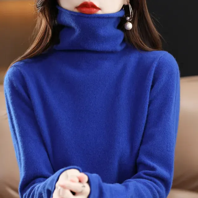 100% Pure Wool Cashmere Sweater Knit Top