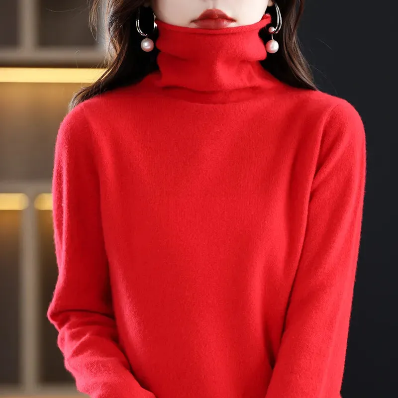 100% Pure Wool Cashmere Sweater Knit Top