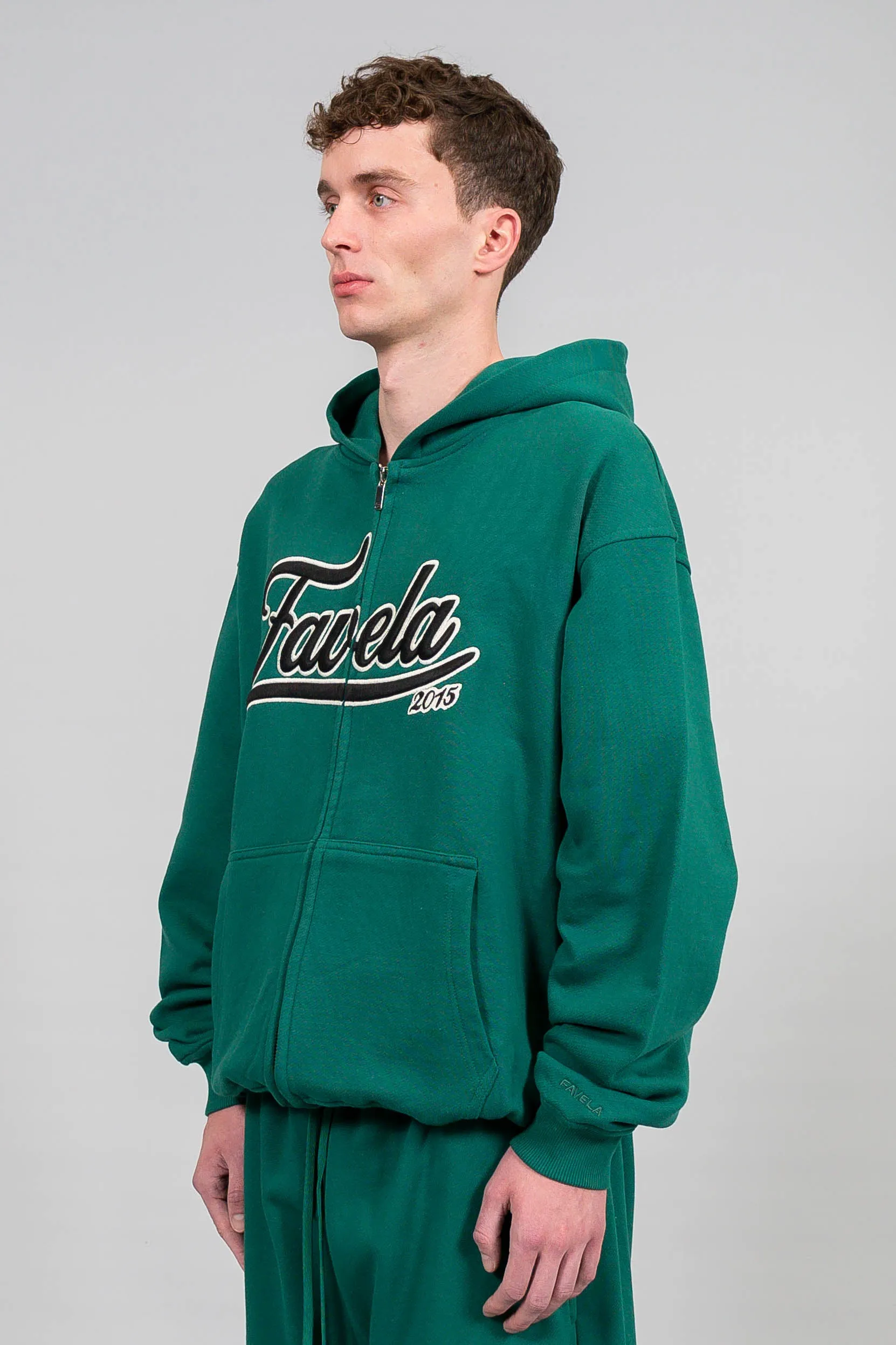 3D COLLEGE FOREST GREEN FRONTZIP