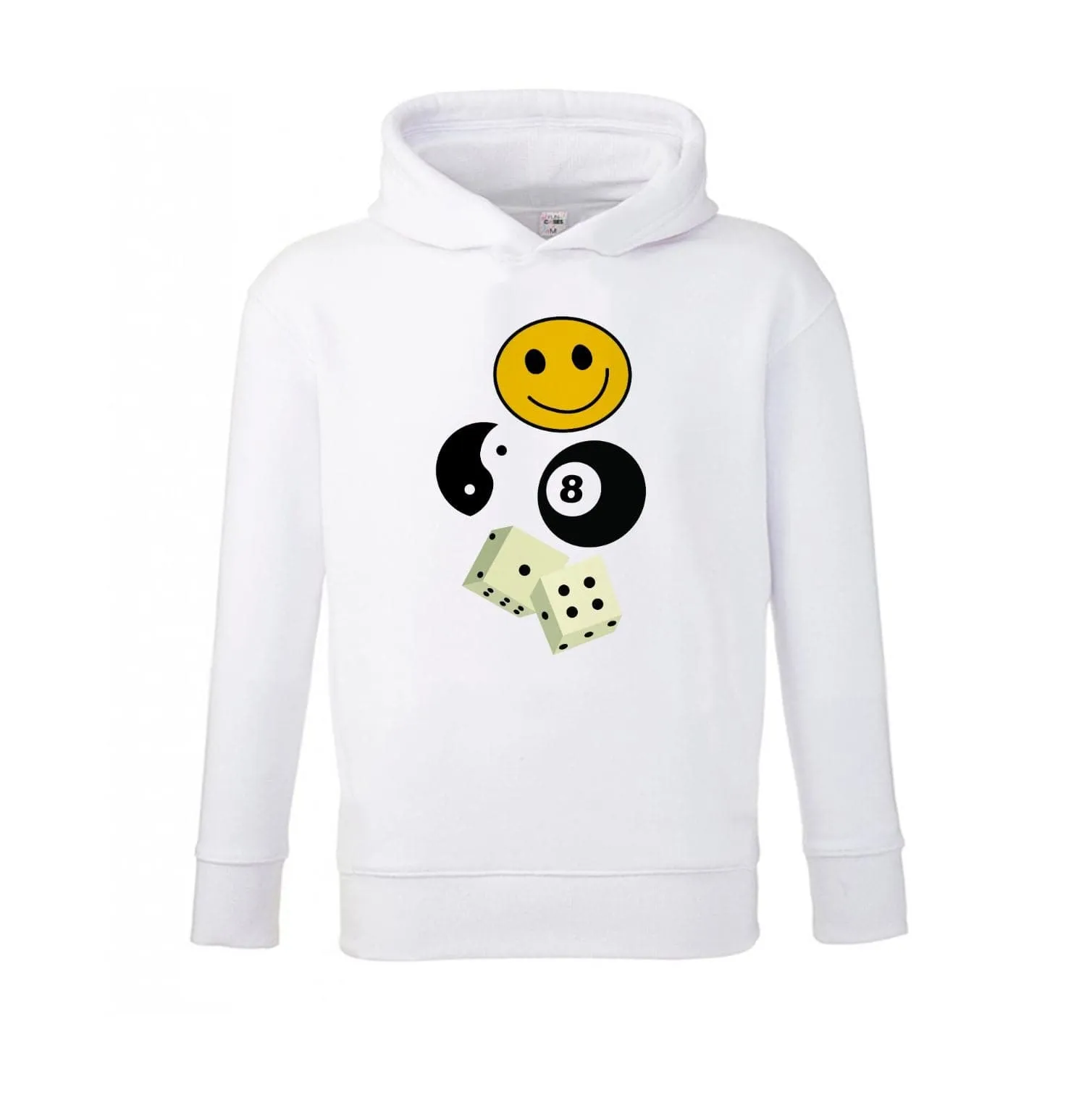 8 Ball Pattern - Skate Aesthetic  Kids Hoodie