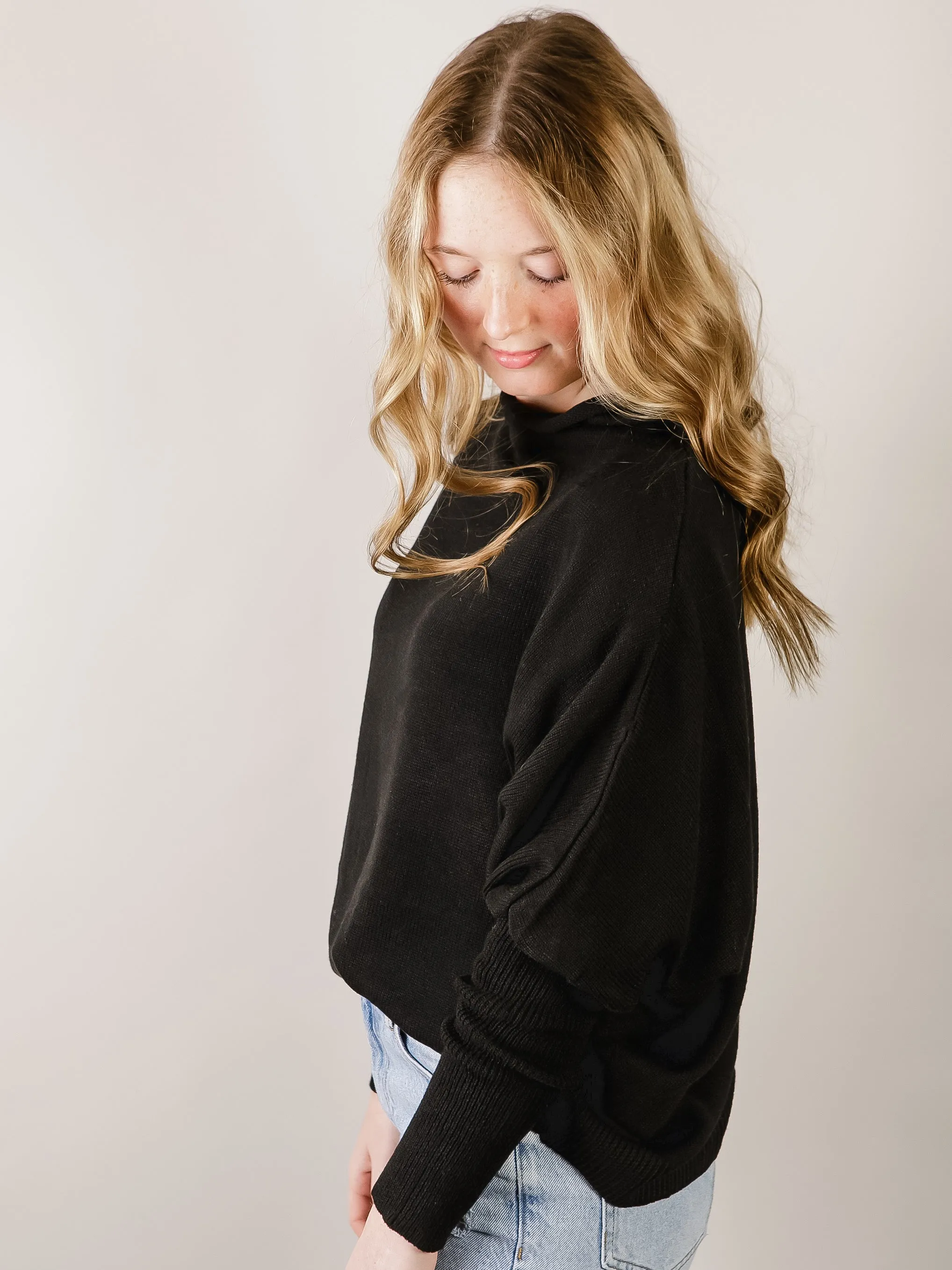 Black Dolman Sweater