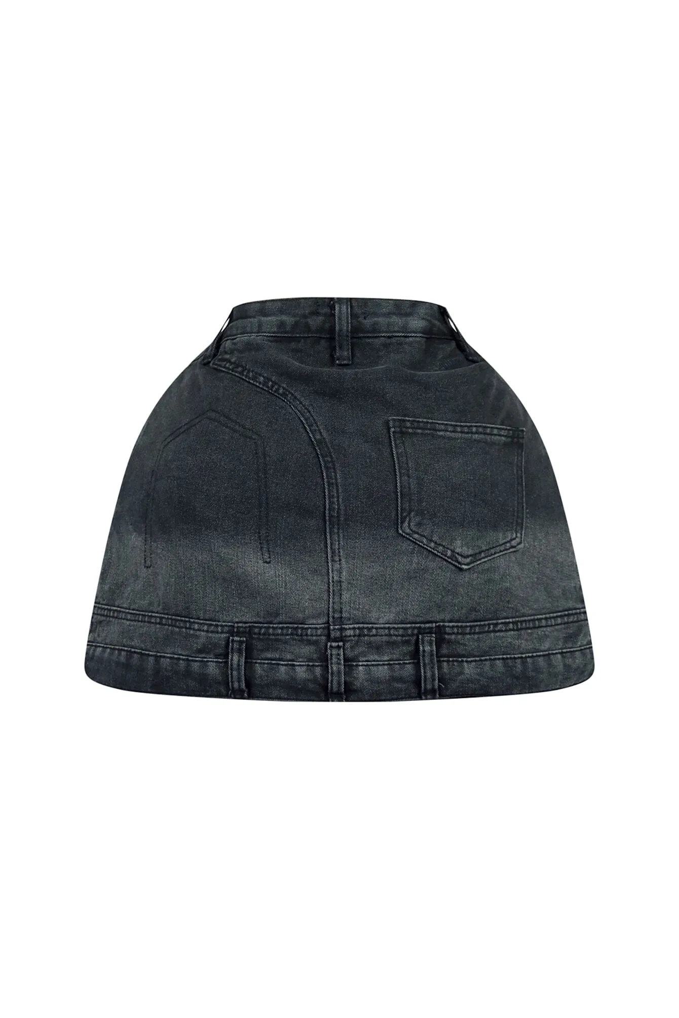 Blessed Upside Down Denim Skort