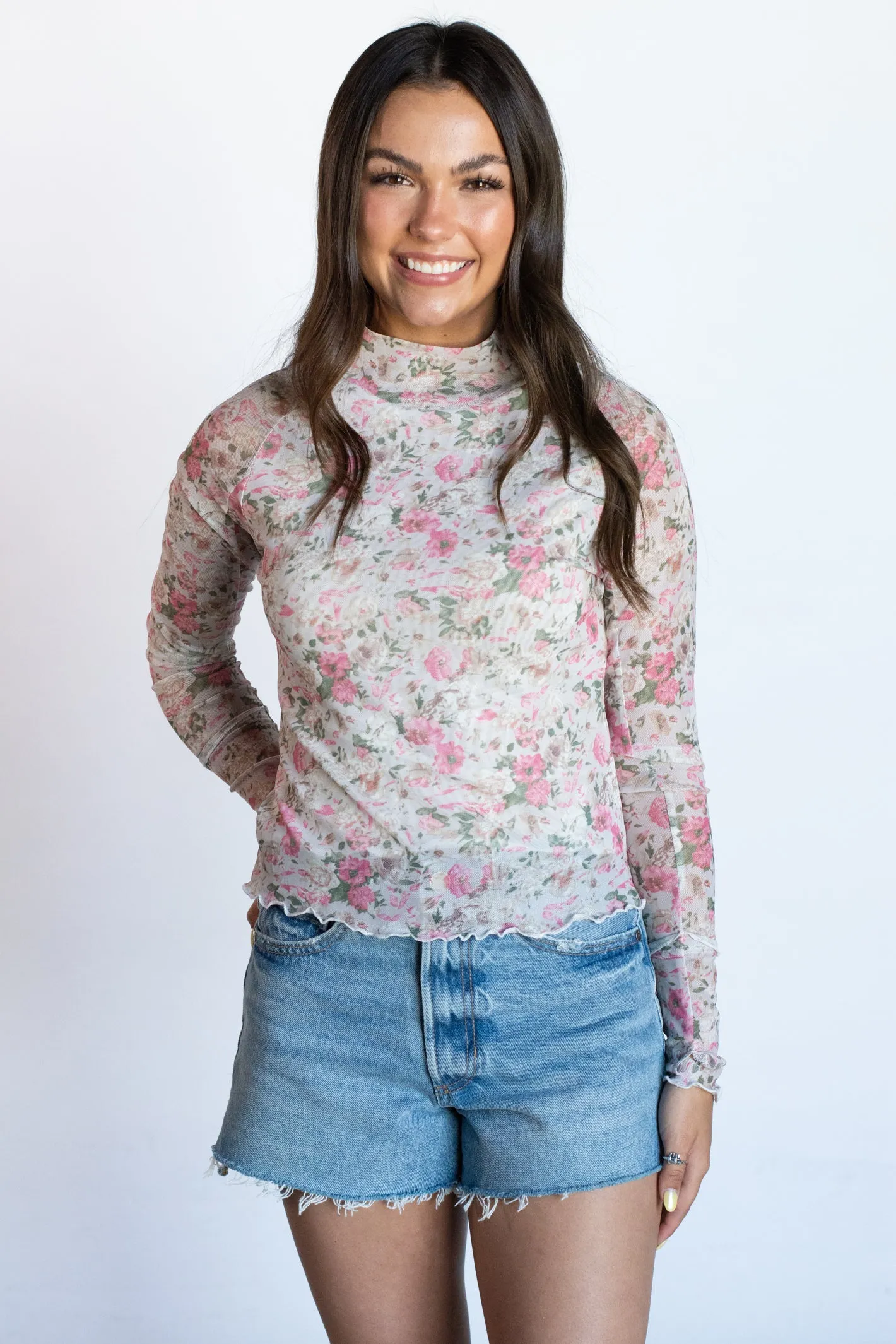 Blooming with Style Cream Floral Top