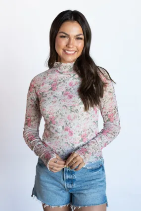 Blooming with Style Cream Floral Top