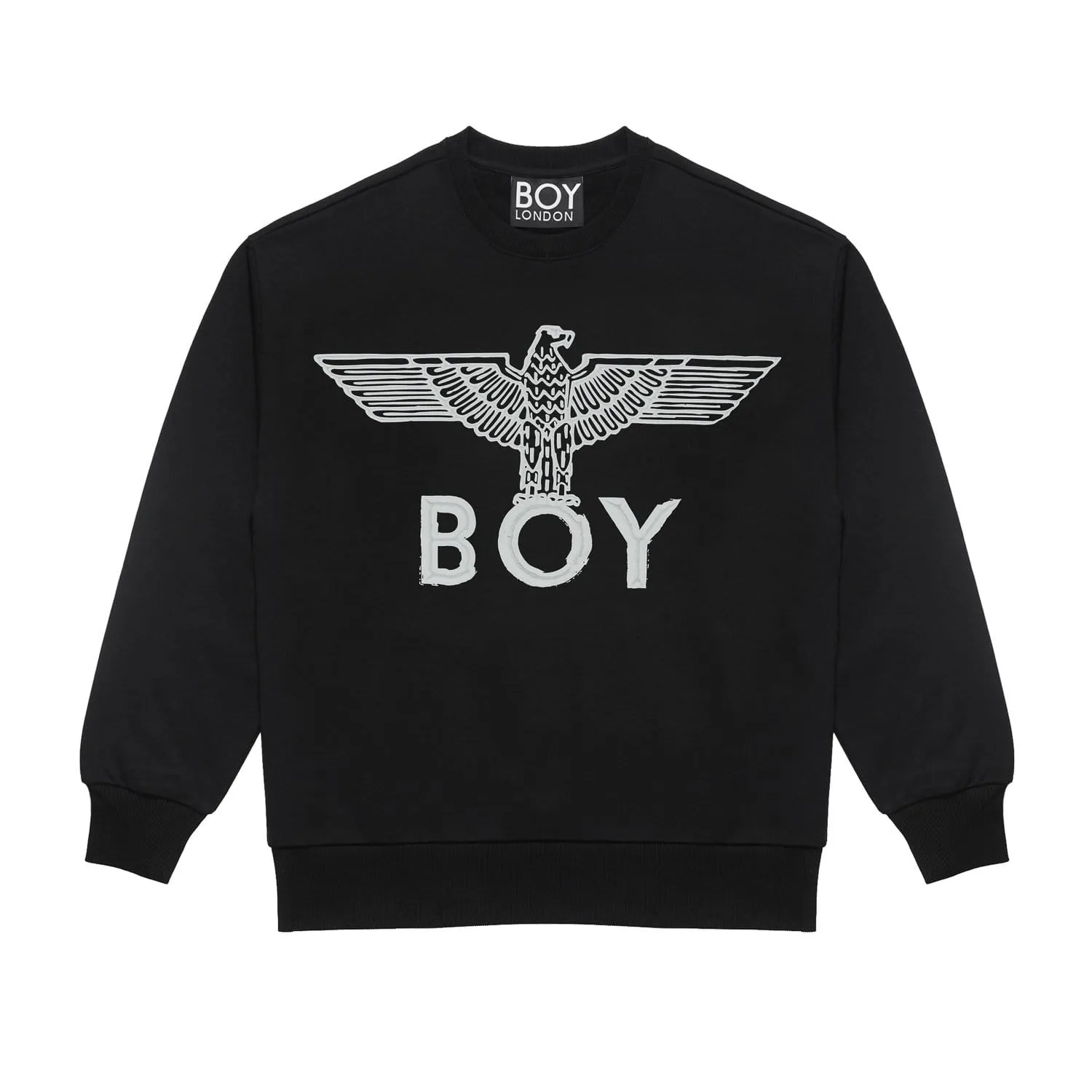 BOY EAGLE SCRIBBLE SWEATSHIRT - BLACK/WHITE