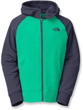 Boys' The North Face | Glacier Full Zip Fleece Hoodie | Billiard Green