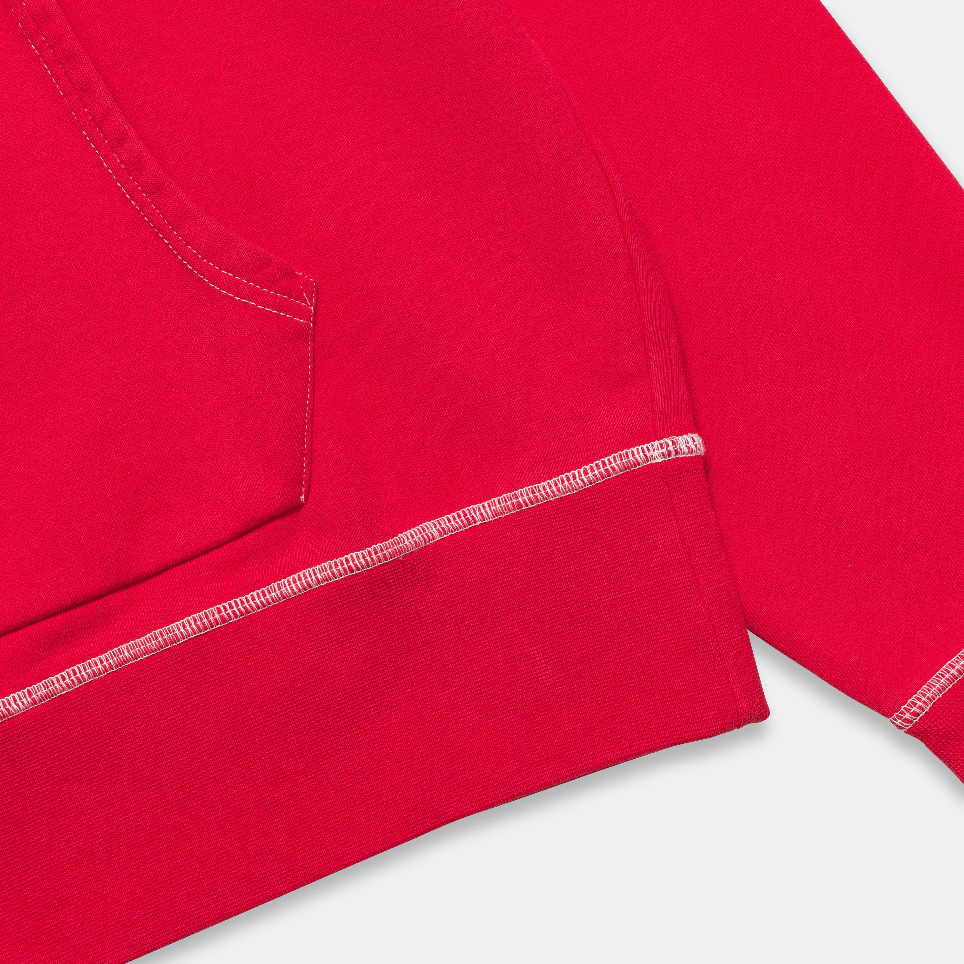 Brockton Hooded Sweatshirt - Washed Red