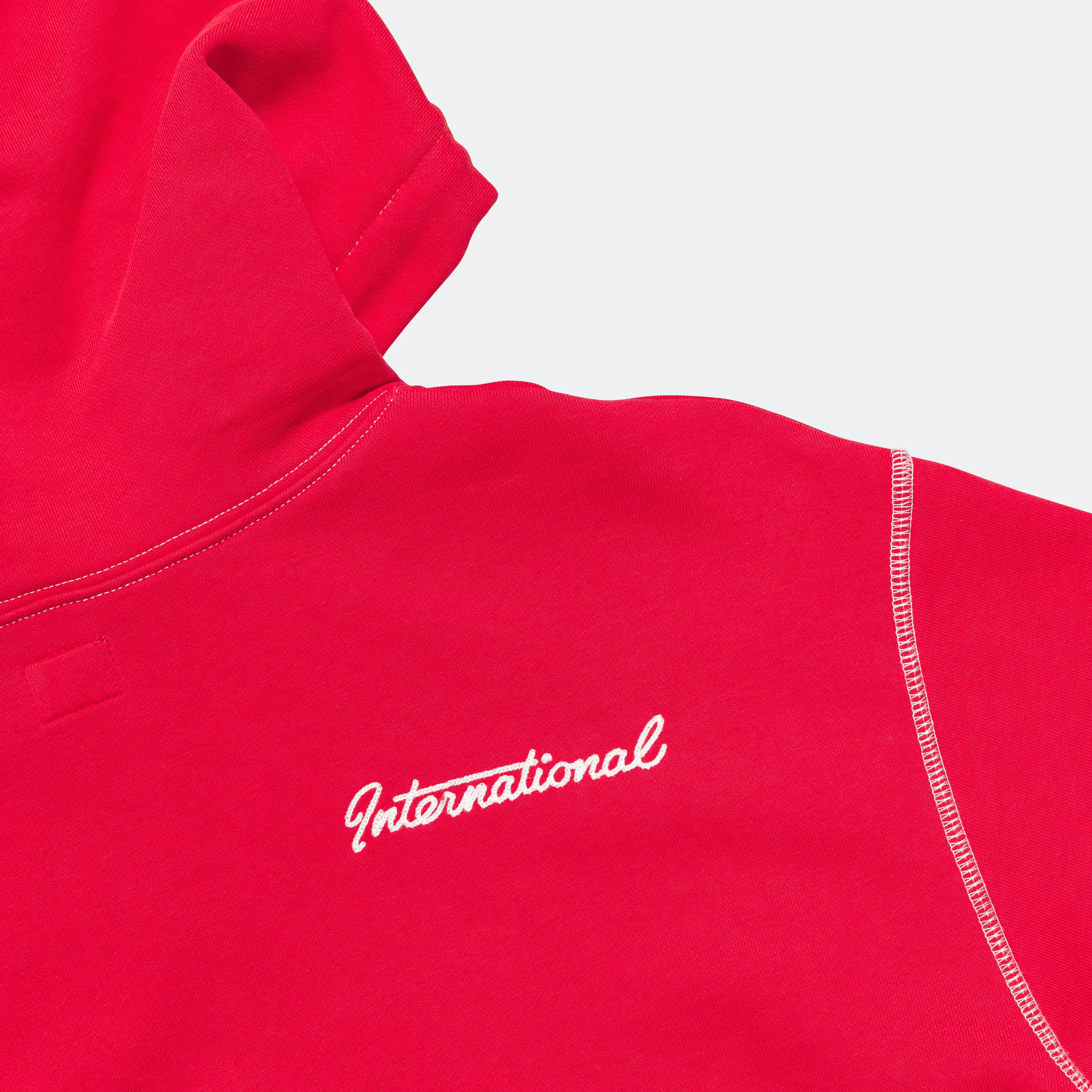 Brockton Hooded Sweatshirt - Washed Red