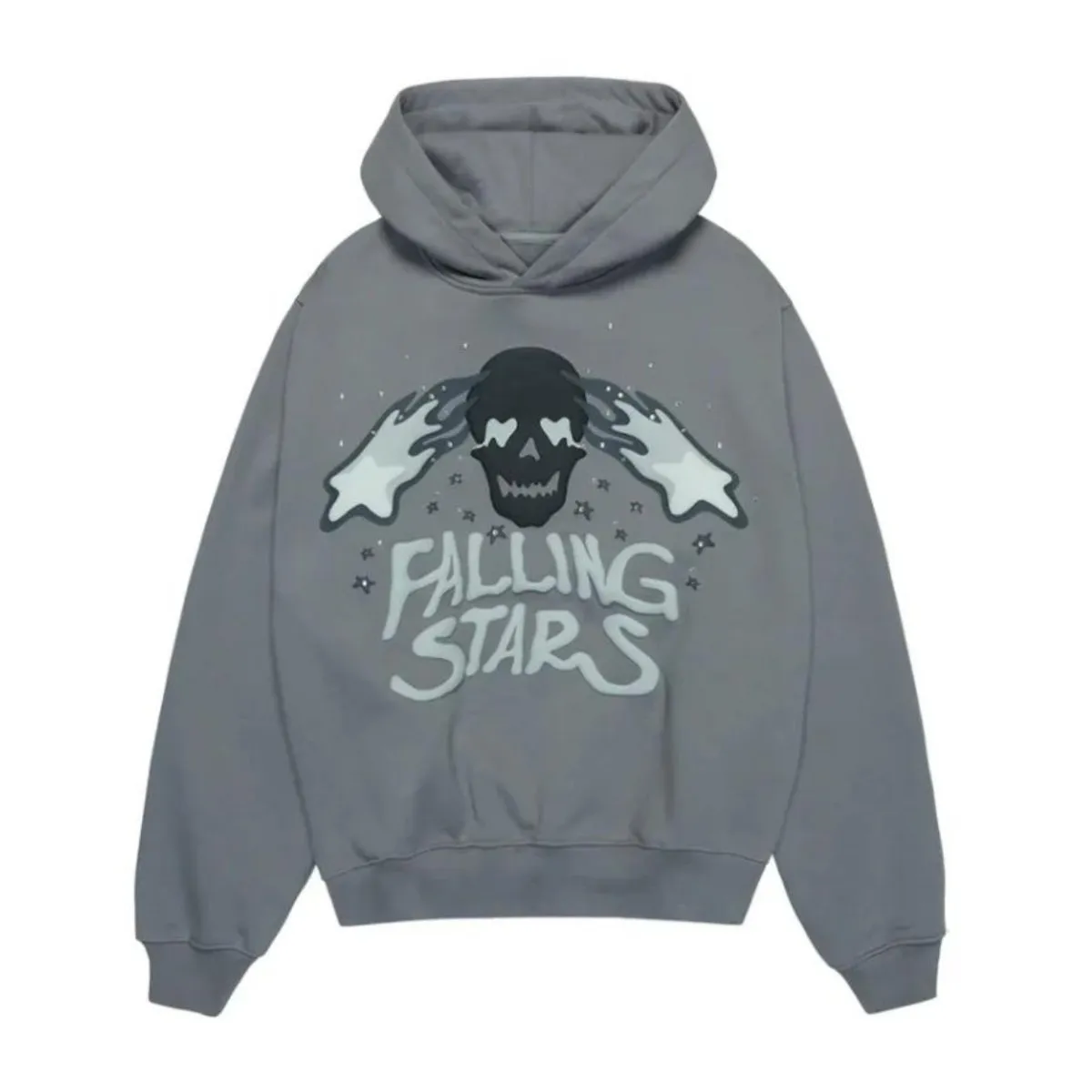 Broken Planet Falling Stars Hoodie Dark Grey