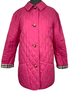 Burberry London Diamond Quilted Jacket Size XS