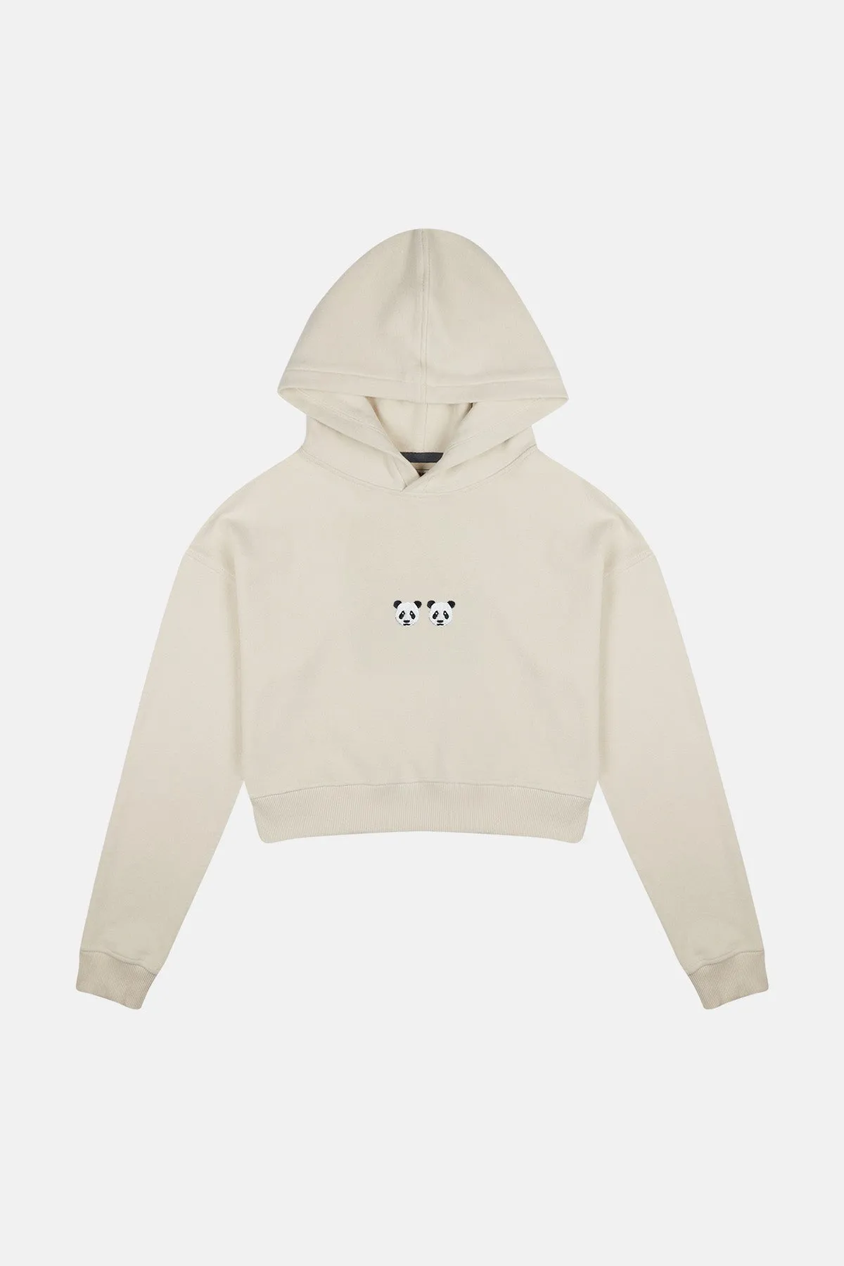 Chi & Chi Super Soft Crop Hoodie - Ekru