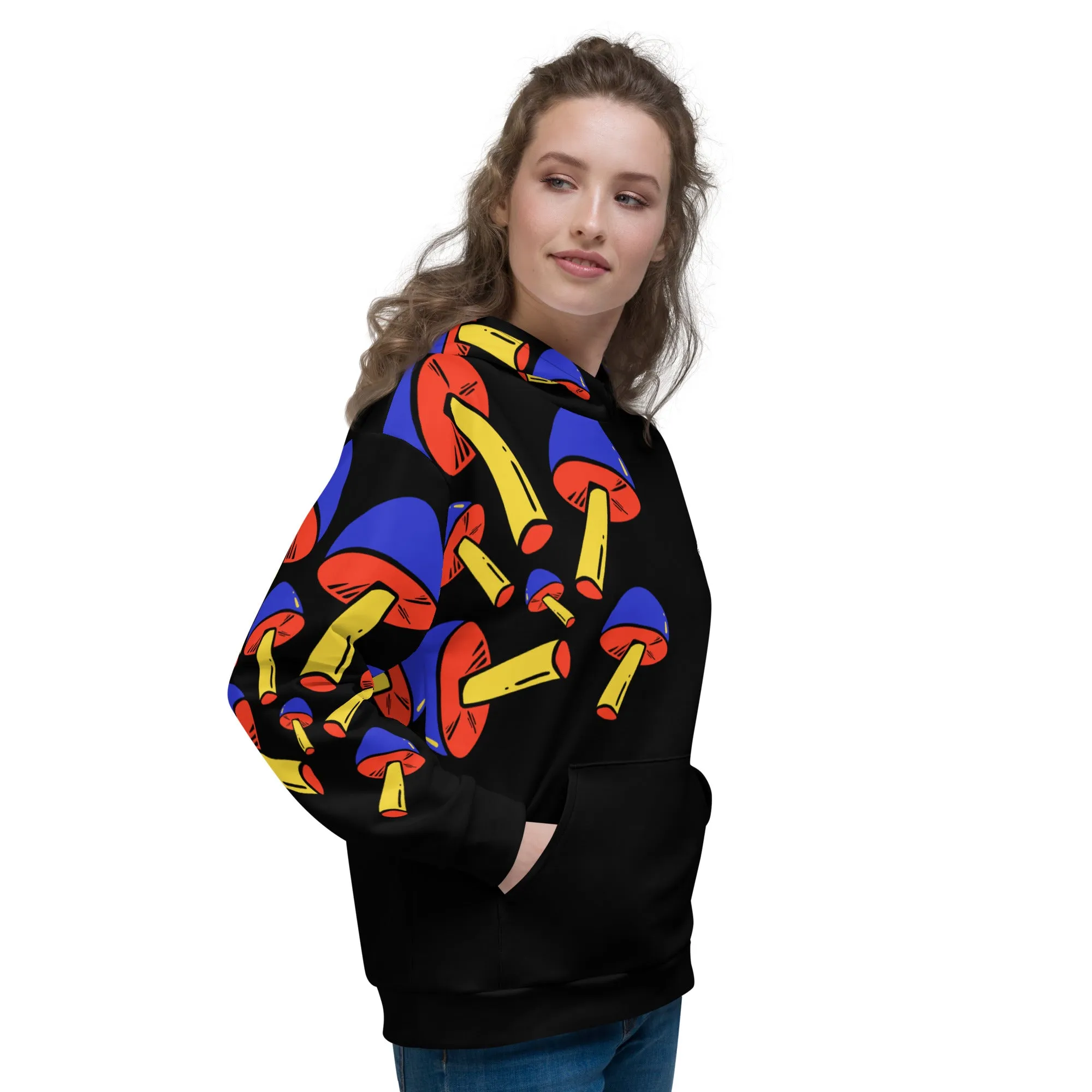 Colorful Mushroom Recycled Hoodie