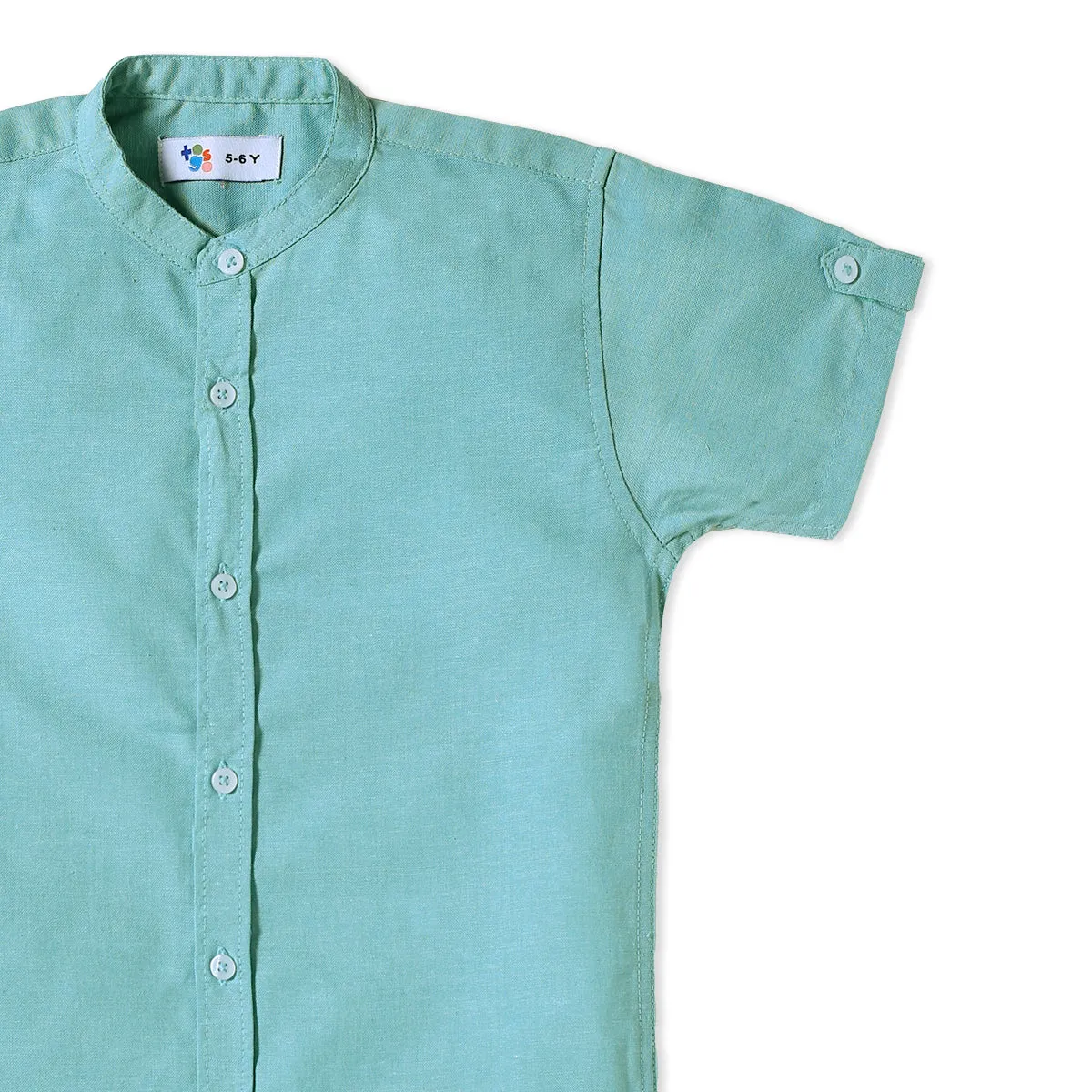 Cyan Button down shirt