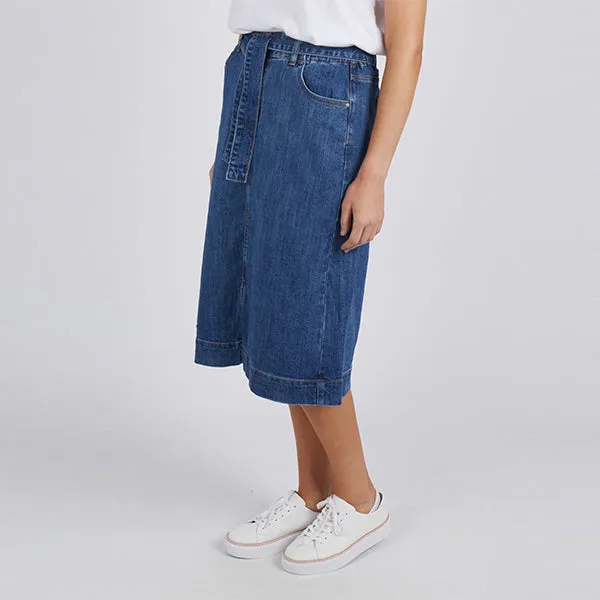 Emily Denim Skirt - Mid Blue Wash