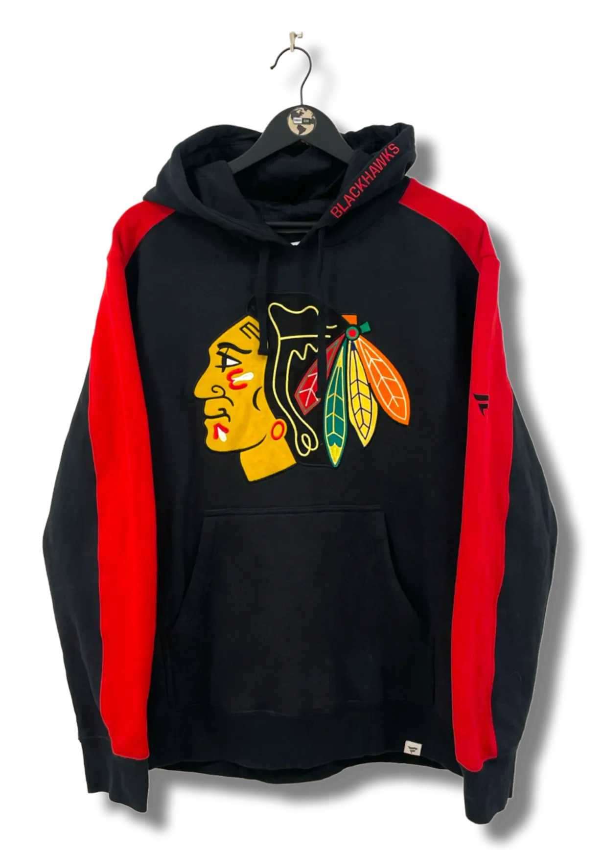 Fanatics Black Hawks Hoodie L