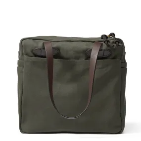 Filson Tote Bag with Zipper Otter Green