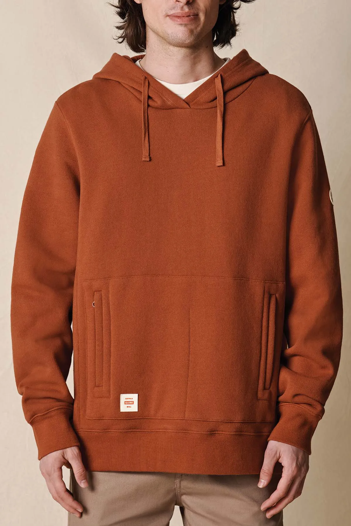 GLOBE HOODIE BURLY DARK WALNUT