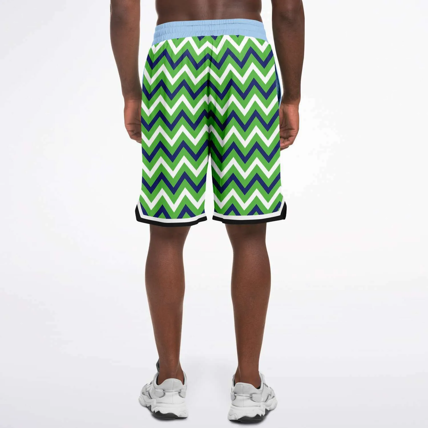 Green Par 4 Unisex Basketball Shorts