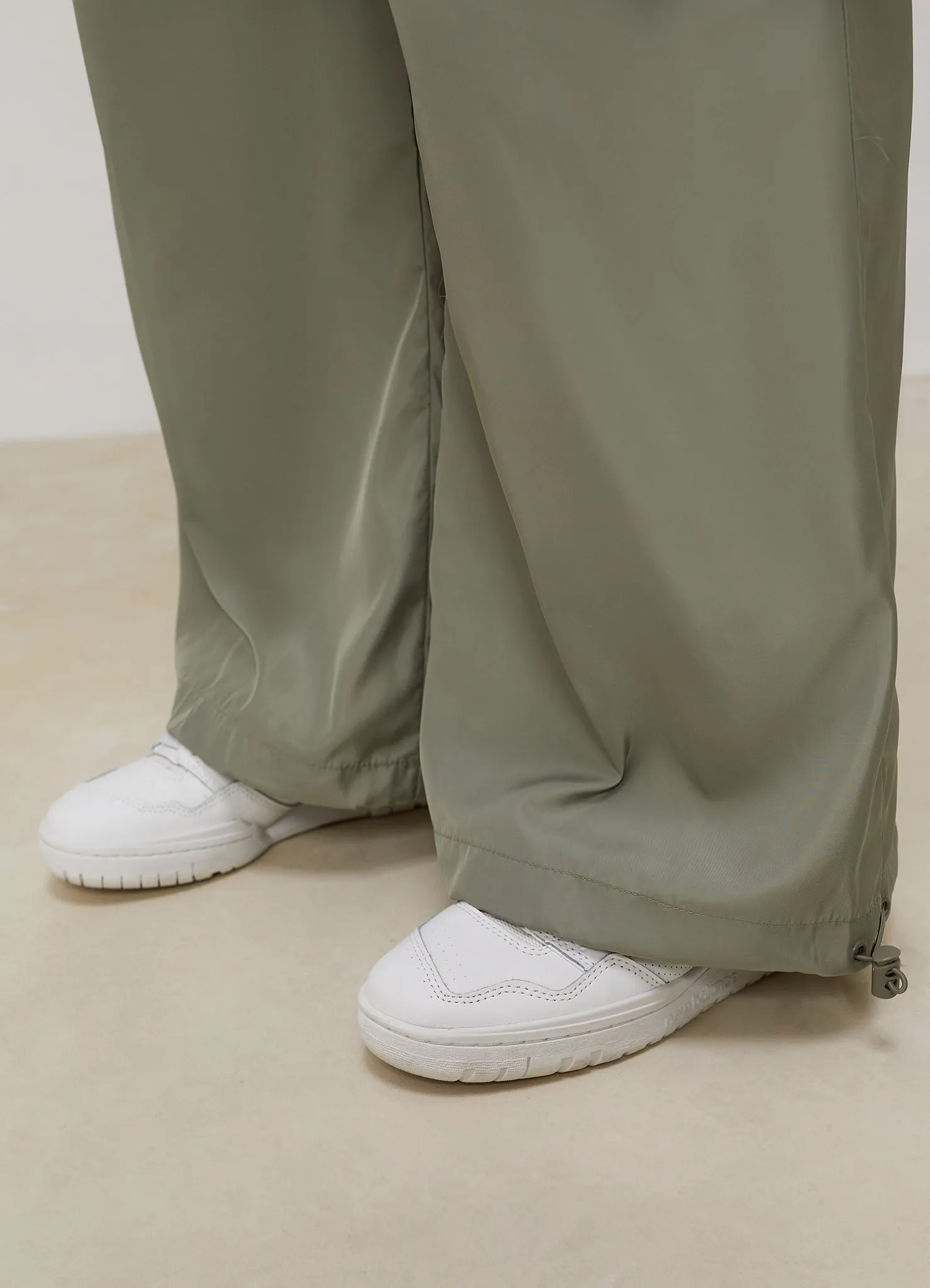 Gym King Satin Cargo Pants - Dusky Sage