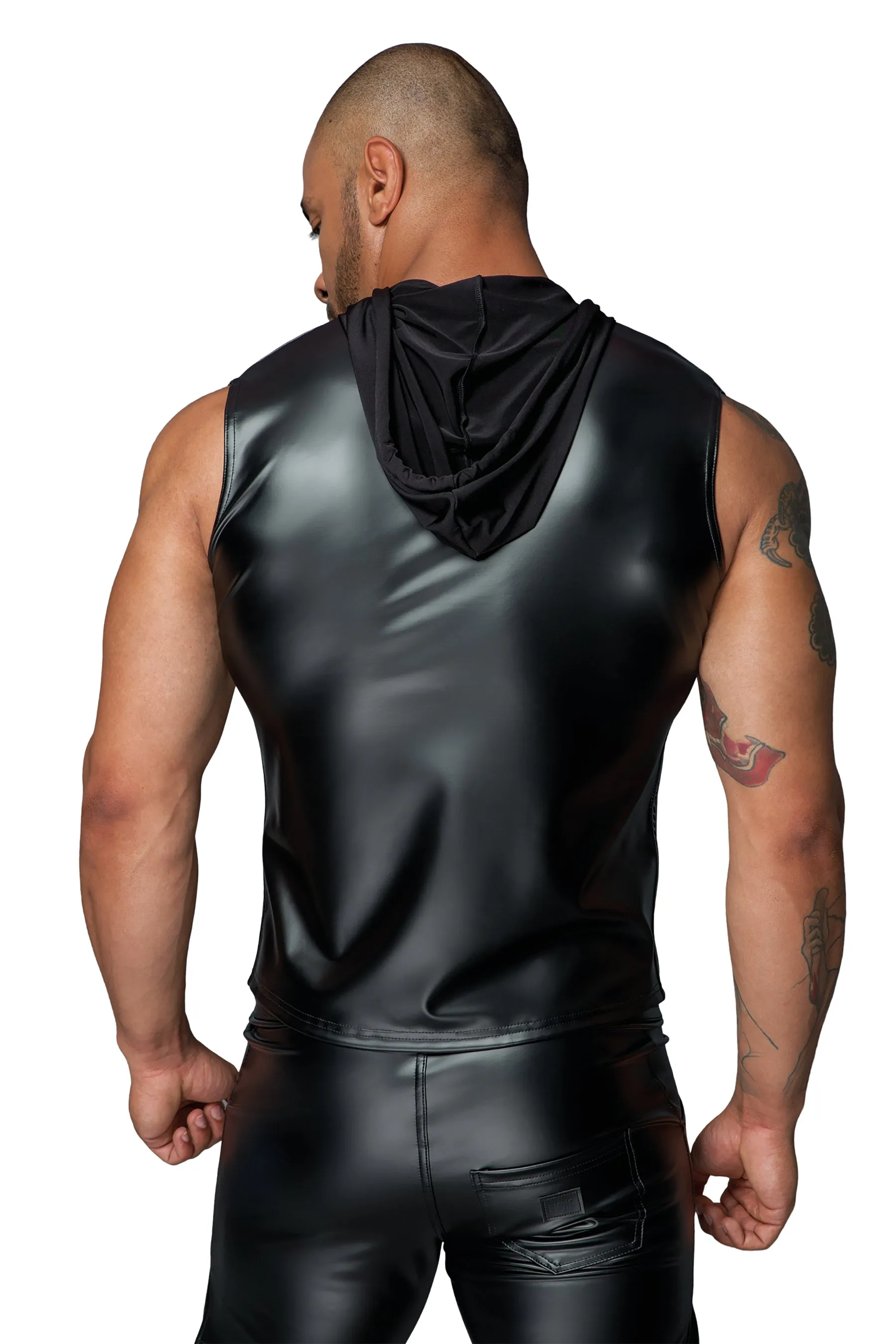 Hooded Shirt With 2-Way Zipper