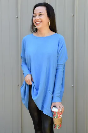 JASMINE SWEATER - BLUE