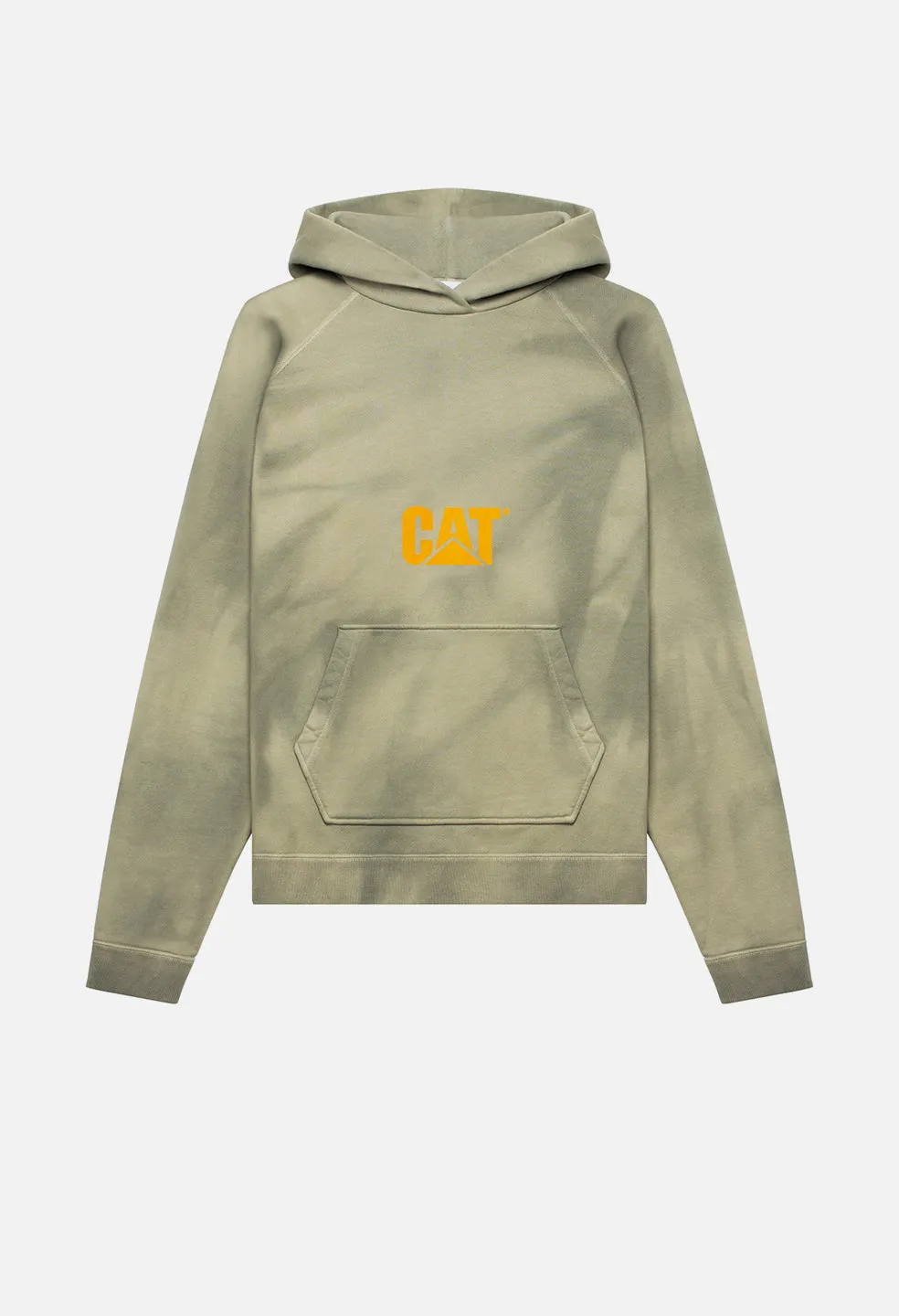 JE X CAT Double Dye Raglan Hoodie / Mojave X Sage