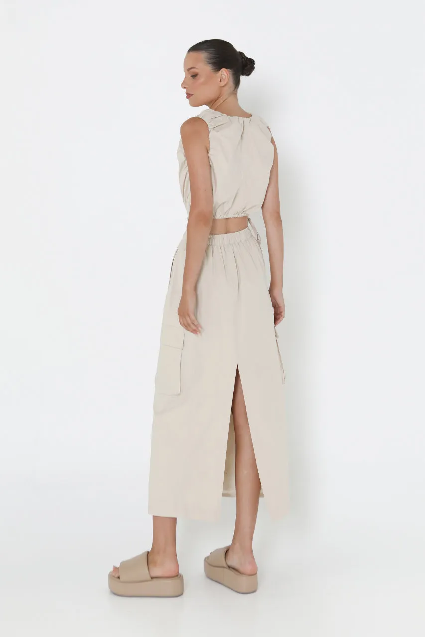 Kasey Midi Skirt | Sand