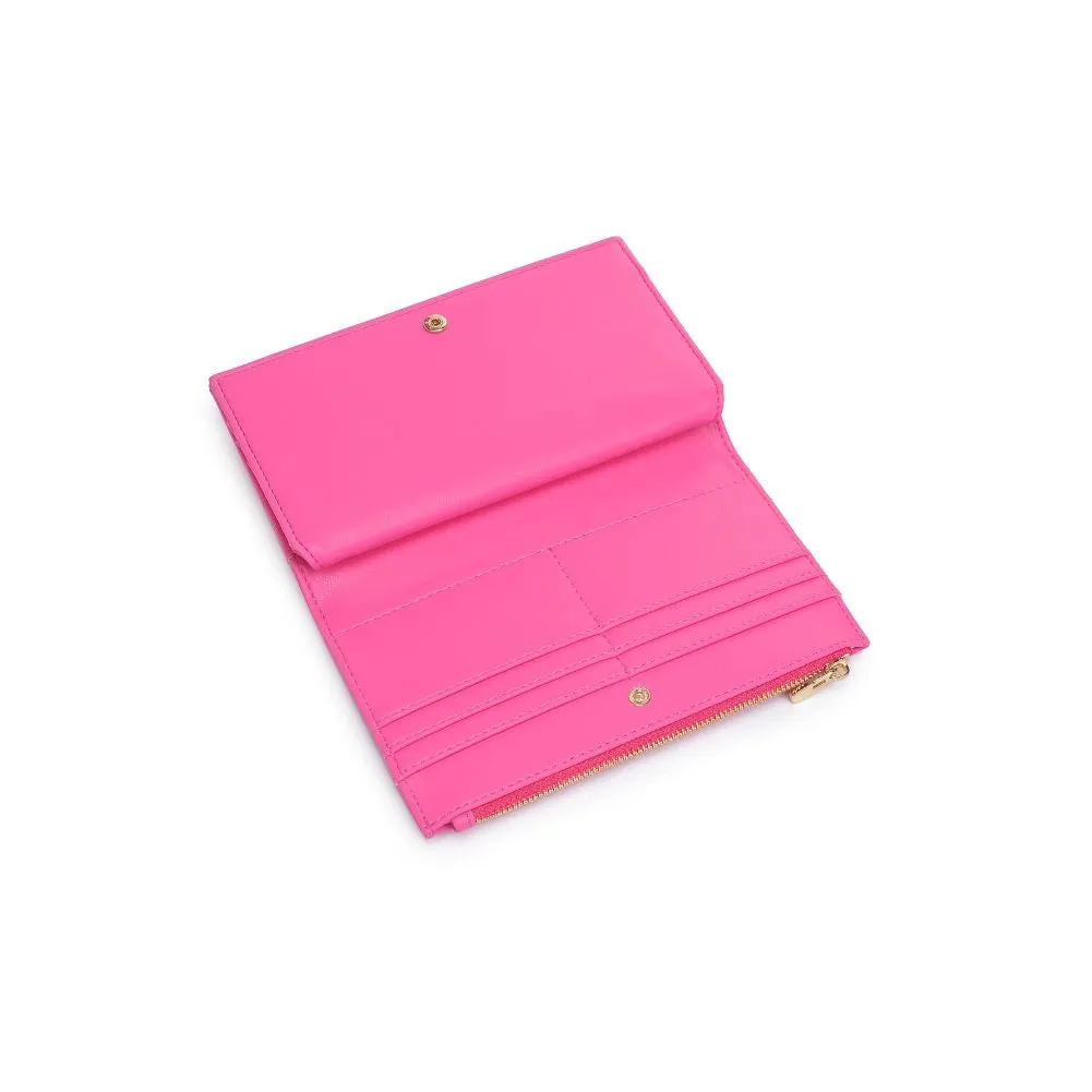 Keep It on Lock Pink Leather Wallet