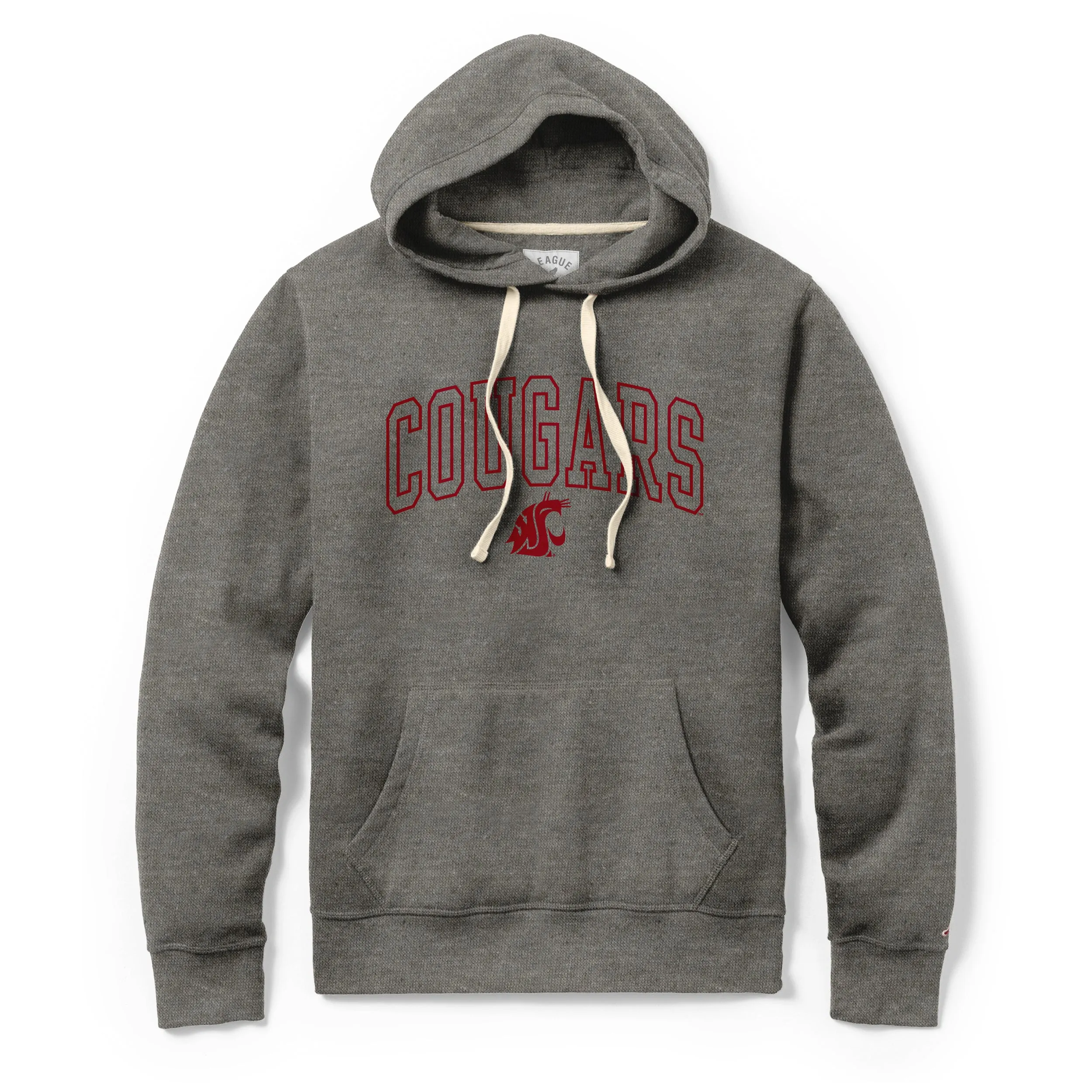 League Gray Hoodie with Embroidered Cougars