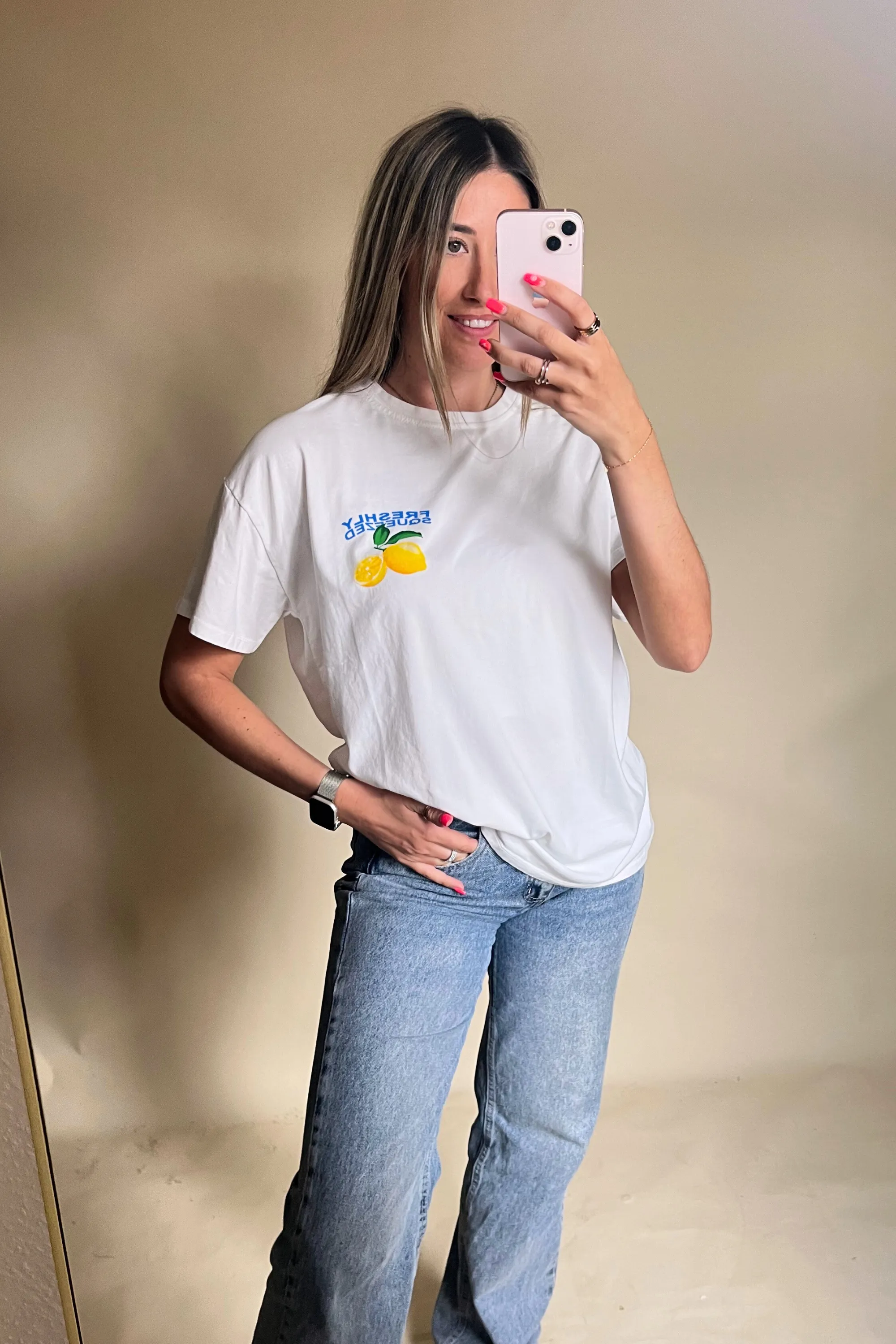 Lemon squeeze relaxed t-shirt