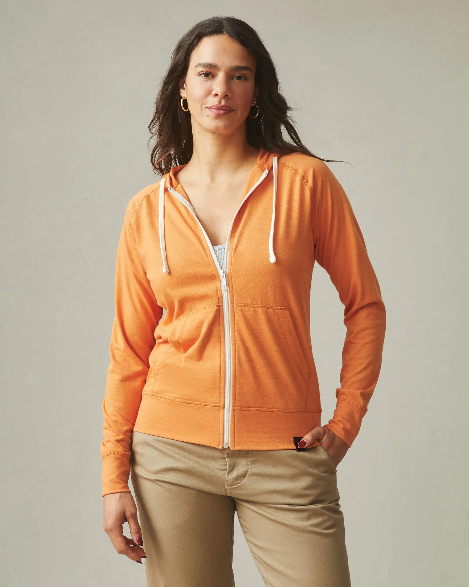 Lightweight Full Zip - Amber Glow