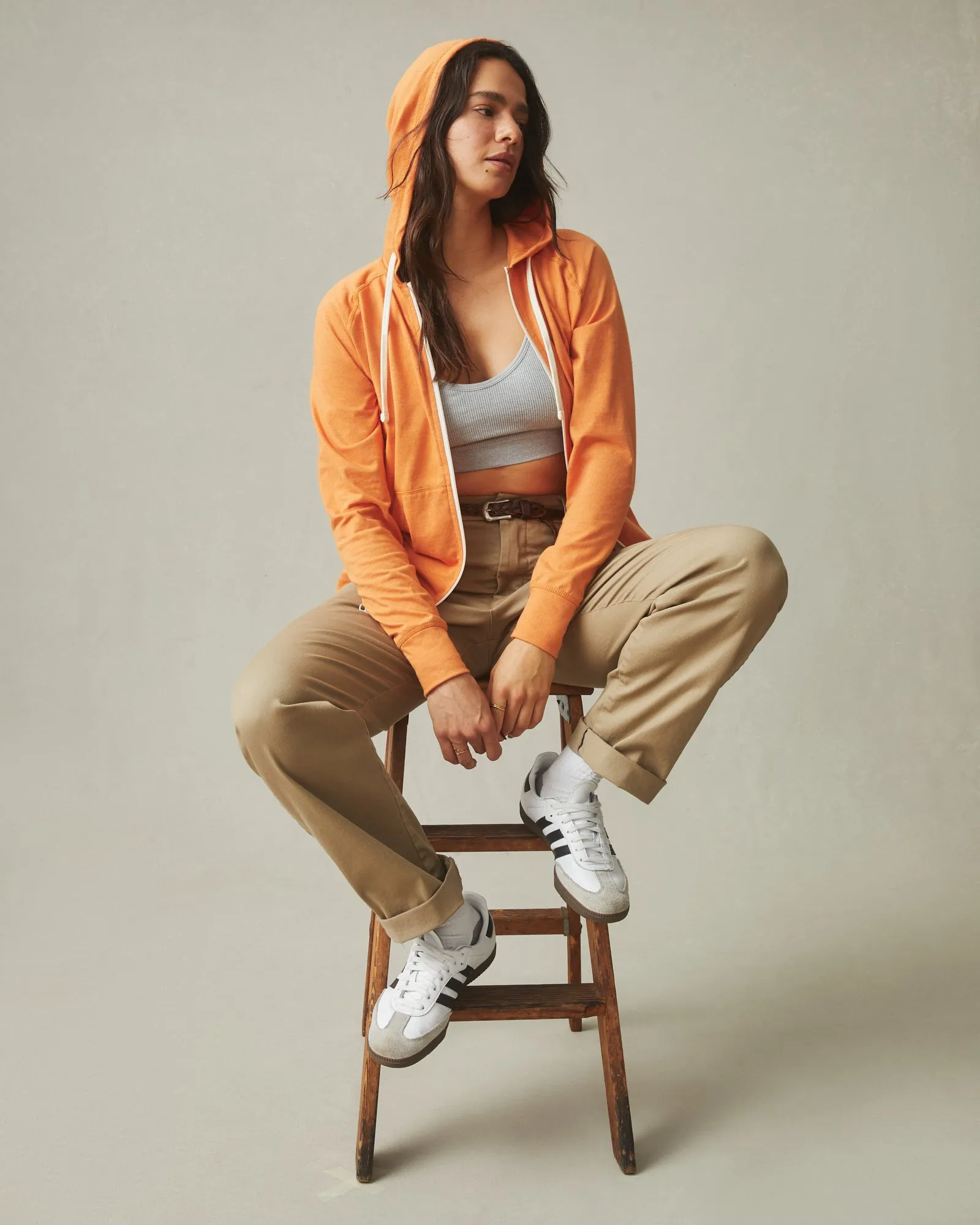 Lightweight Full Zip - Amber Glow