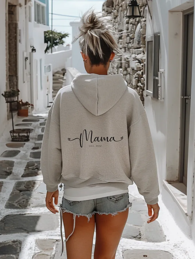 MAMA HOODIE - GREY