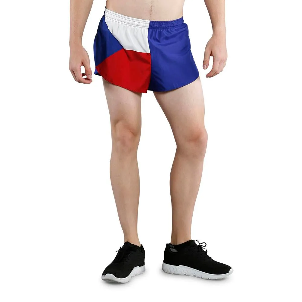 Men's 1" Elite Split Shorts- Czech Republic