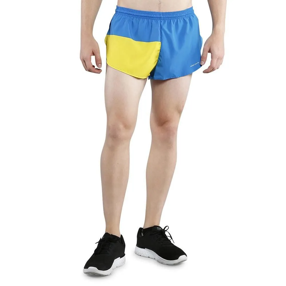 Men's 1" Elite Split Shorts- Ukraine