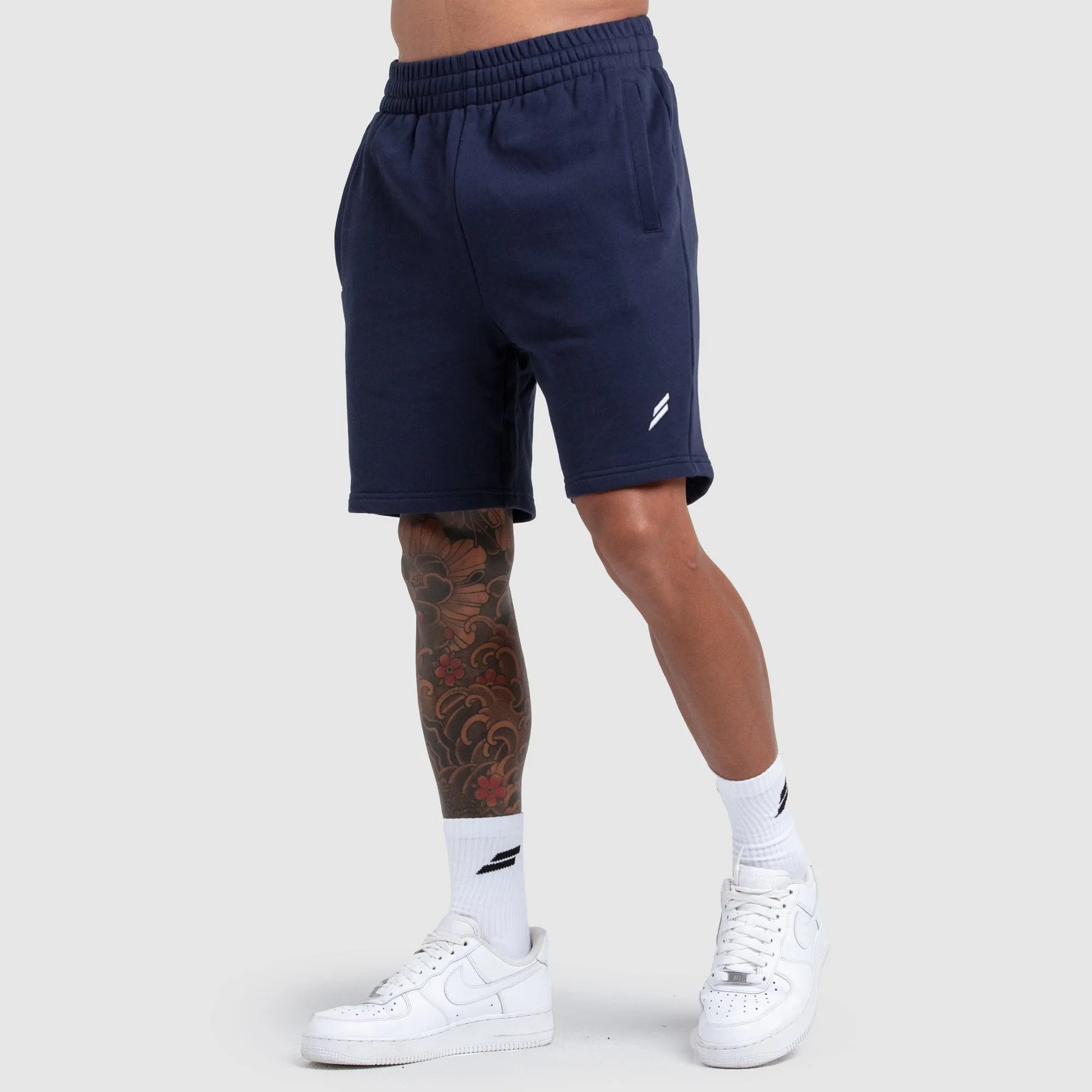 Men's Essential Cotton Shorts - Navy