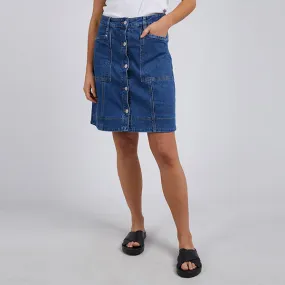 Nolan Skirt - Dark Blue Denim