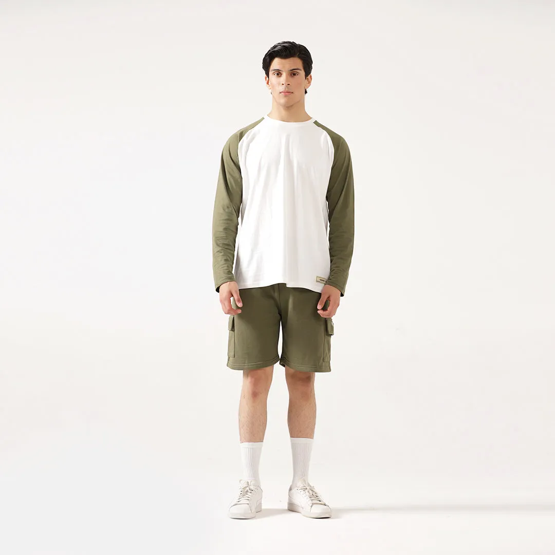 Olive Cargo Relax Fit Shorts