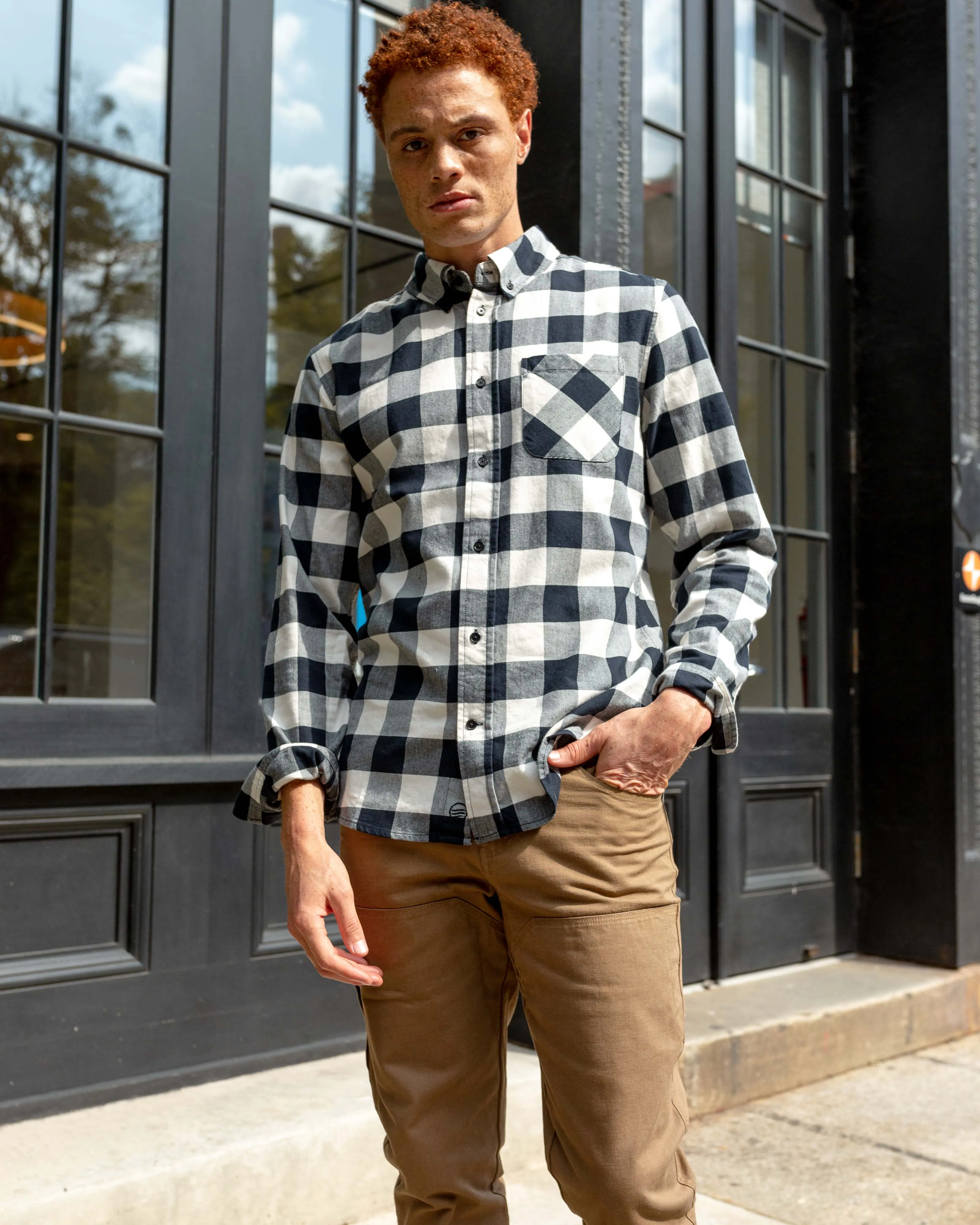 Organic Plaid Button Down