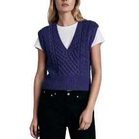 Rag & Bone Elizabeth Cable Knit Sweater Vest