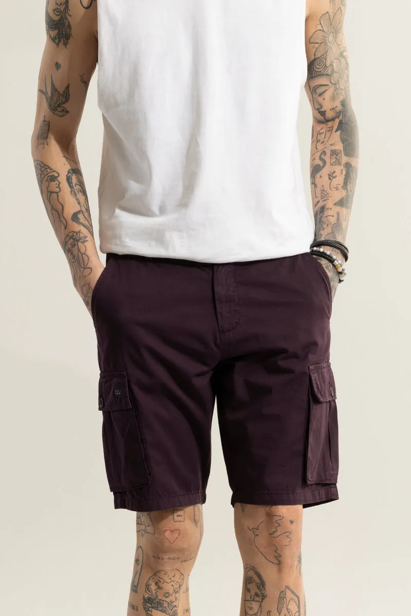 Rampage Burgundy Cargo Shorts