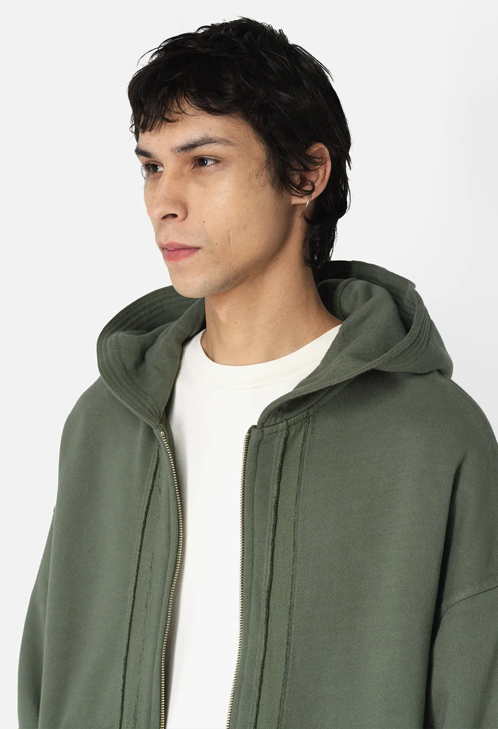 Slab Full-Zip Hoodie / Olive