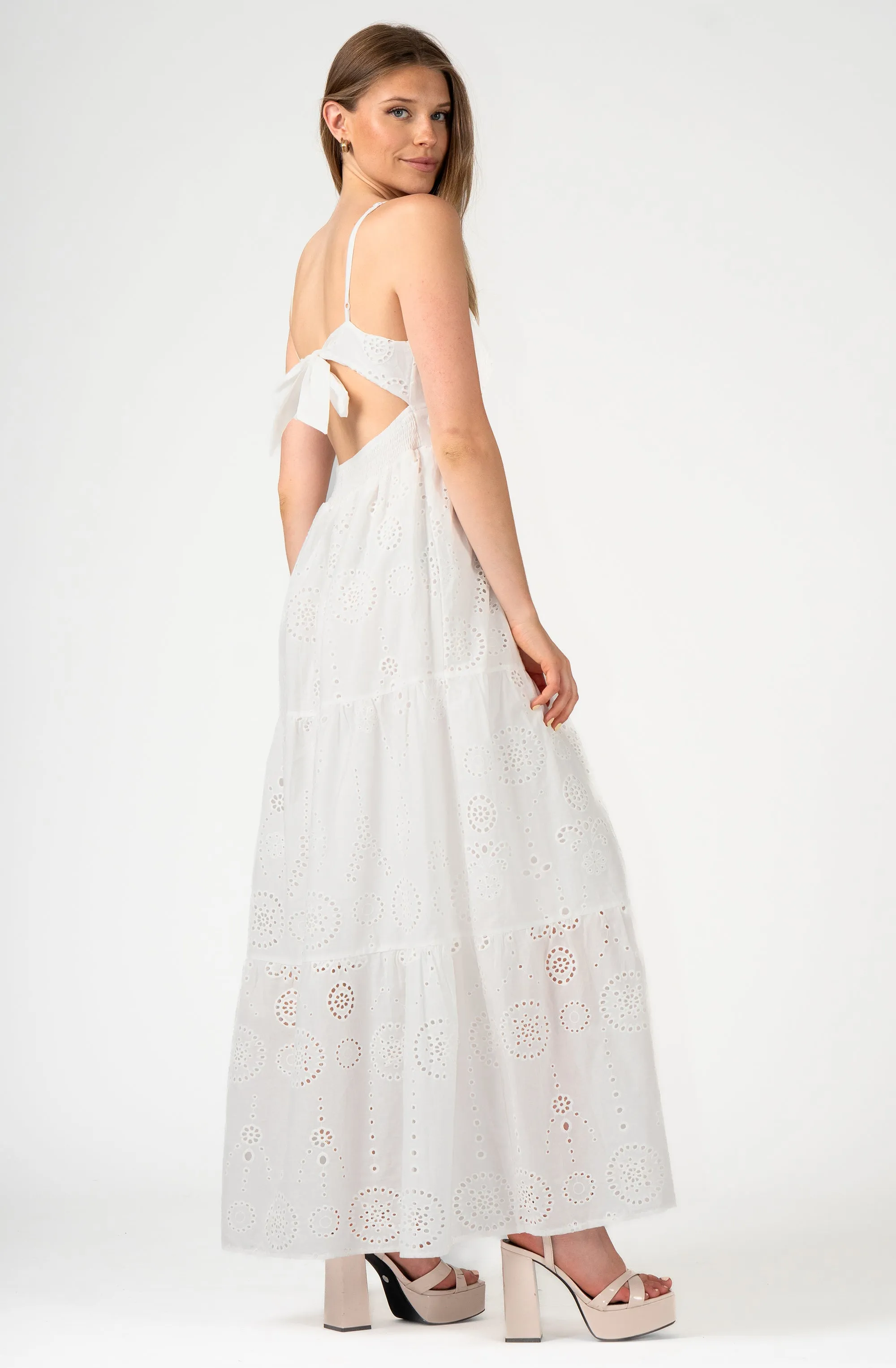 Spaghetti Strap Eyelet lace Dress