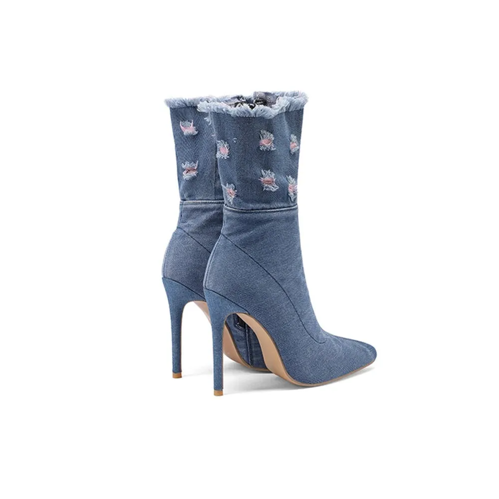 Spring Zanotti Denim High Heel