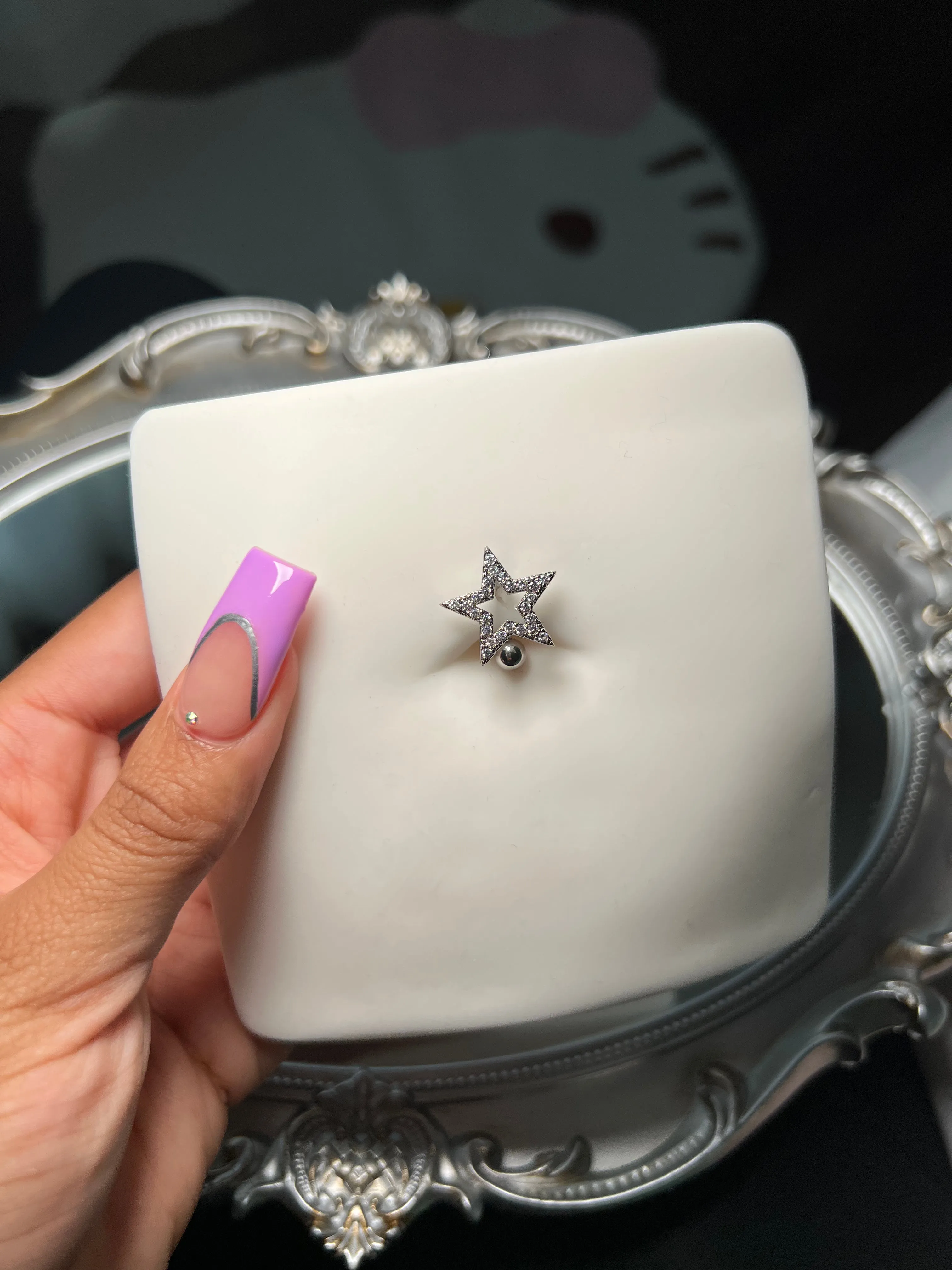 Star Girl Top Down Belly Ring