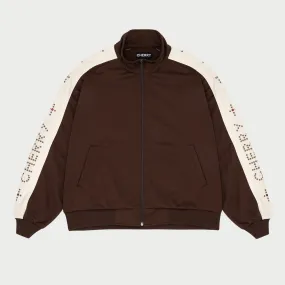 Studded Track Jacket (Brown)