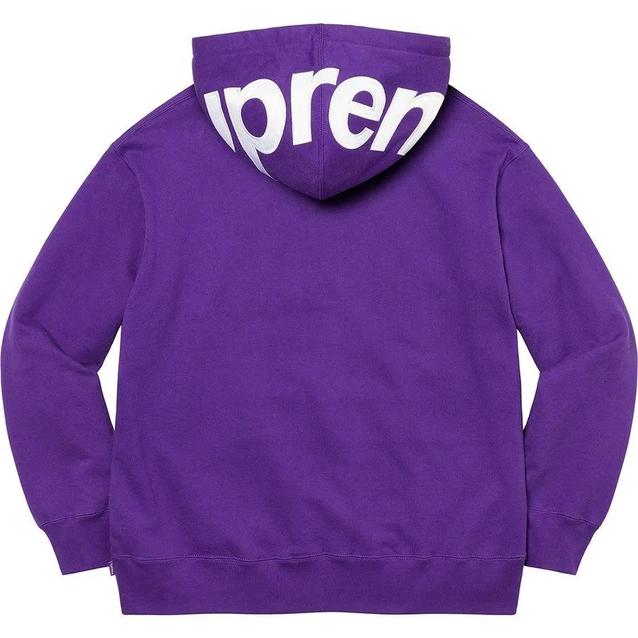 Supreme Contrast Hooded Sweatshirt (Purple)