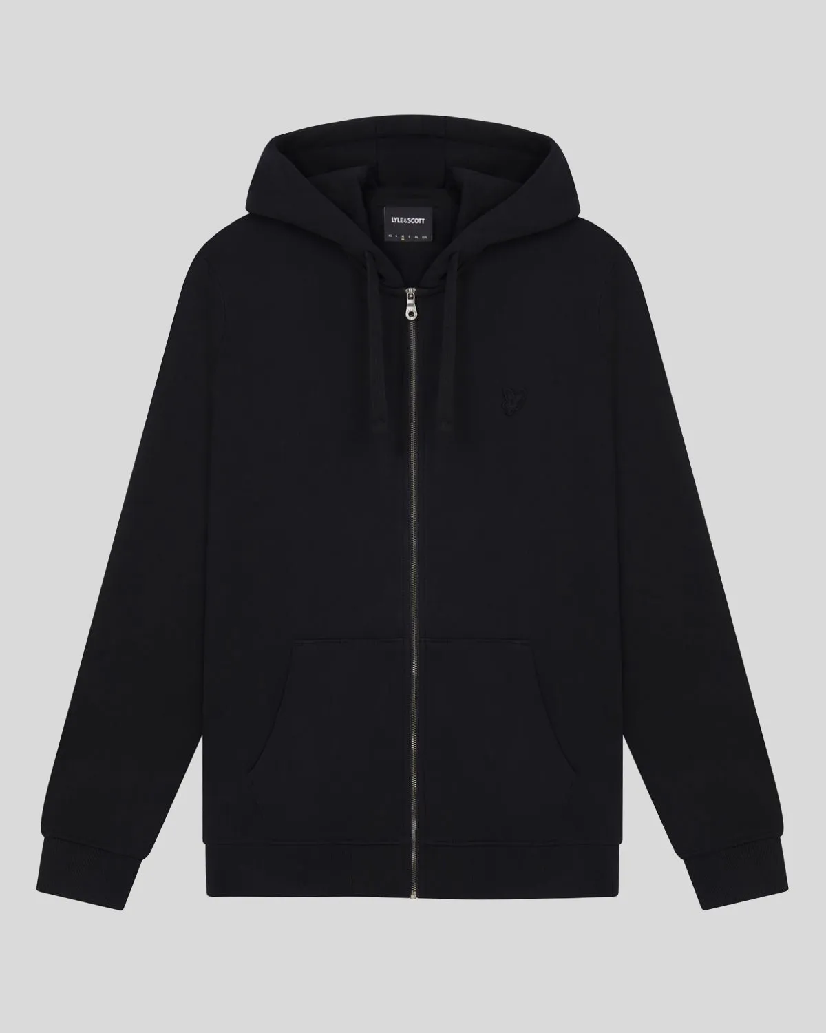 Tonal Eagle Zip Through Hoodie