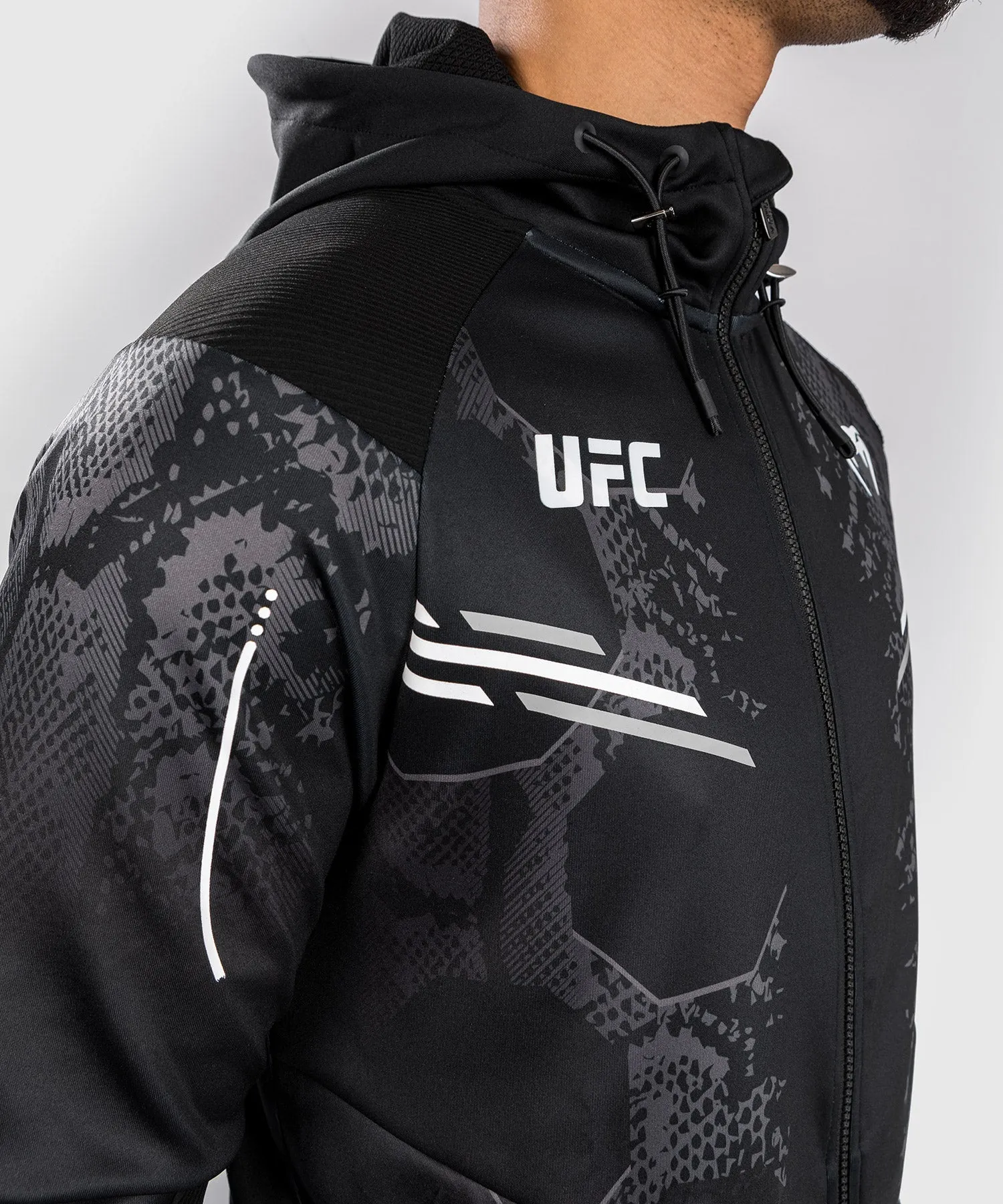 UFC Adrenaline by Venum Authentic Fight Night Men’s Walkout Hoodie - Black